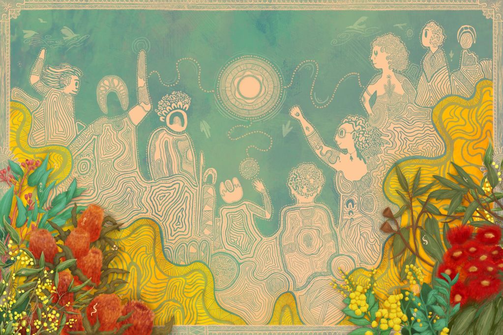 SBS For Our Elders artwork by Jeremy Worrall